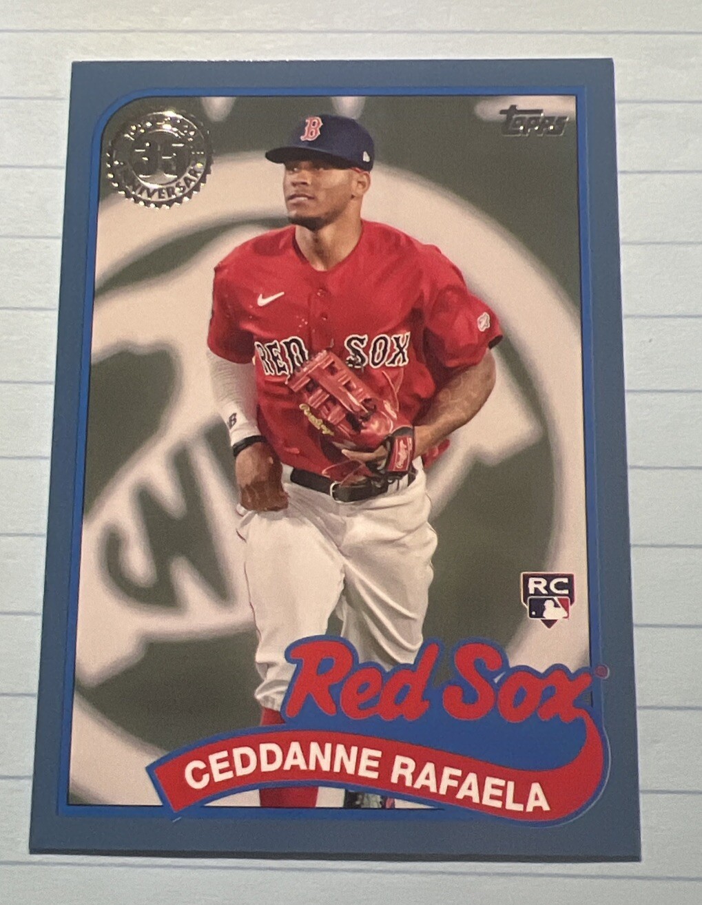 2024 Topps S1 Ceddanne Rafaela RC 1989 35th Anniversary Blue Parallel #89B-72