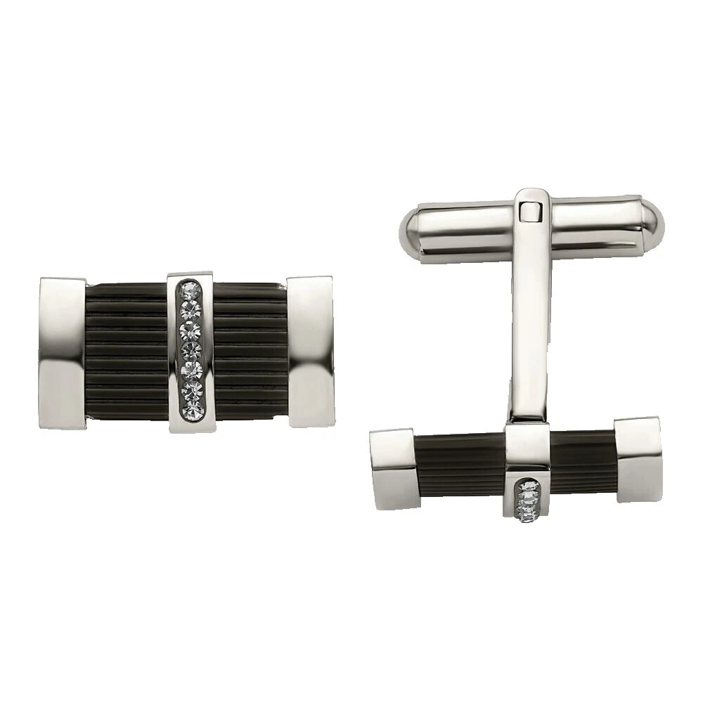 Acero Inoxidable Chisel Cristal Joyería para Hombre
