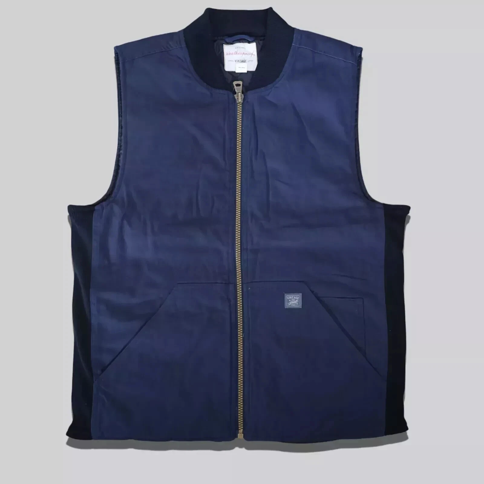 Weatherproof Vintage Mens Canvas Utility Workwear Vest | E42