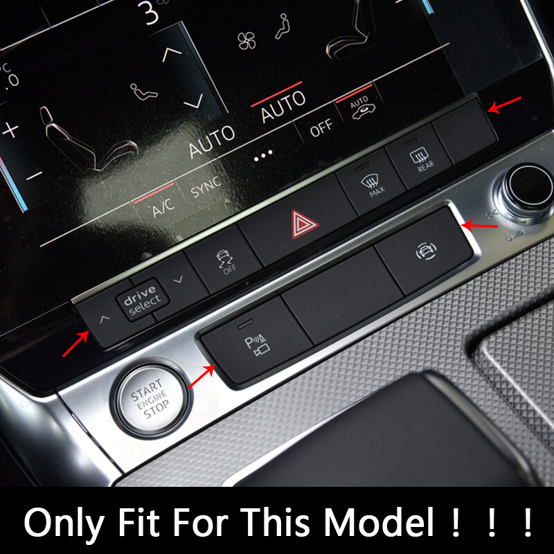 Audi アウディ Ａ６ c8 純正スイッチ　セット Car Central Control Buttons Cover Switch Stickers Trim For Audi A6