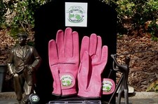 Men's Pink Golf Glove - Full Cabretta Leather -Classic - Fr Masters Ball Marker