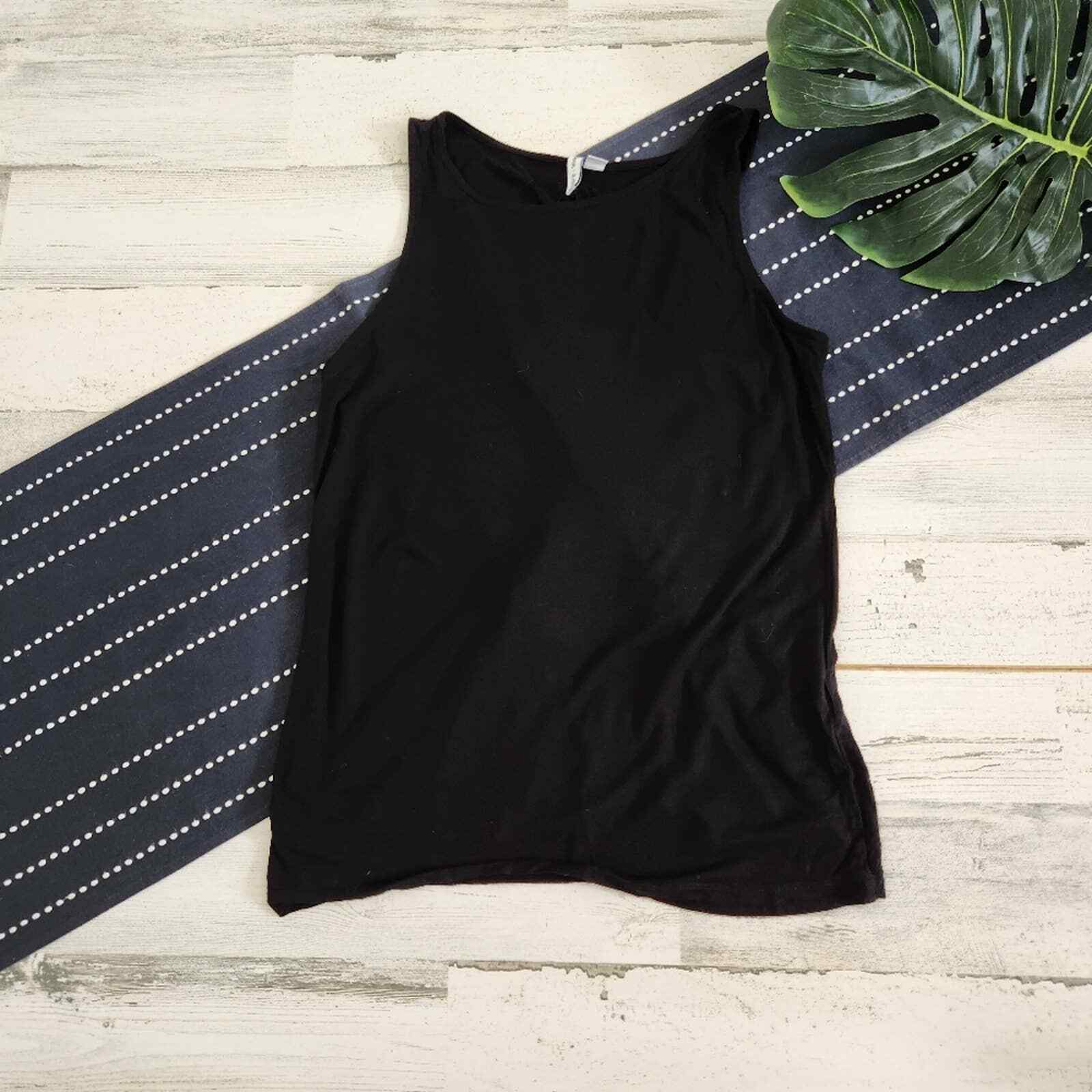 ALTRA & Other Stories canotta a croce posteriore aperto nera taglia 6