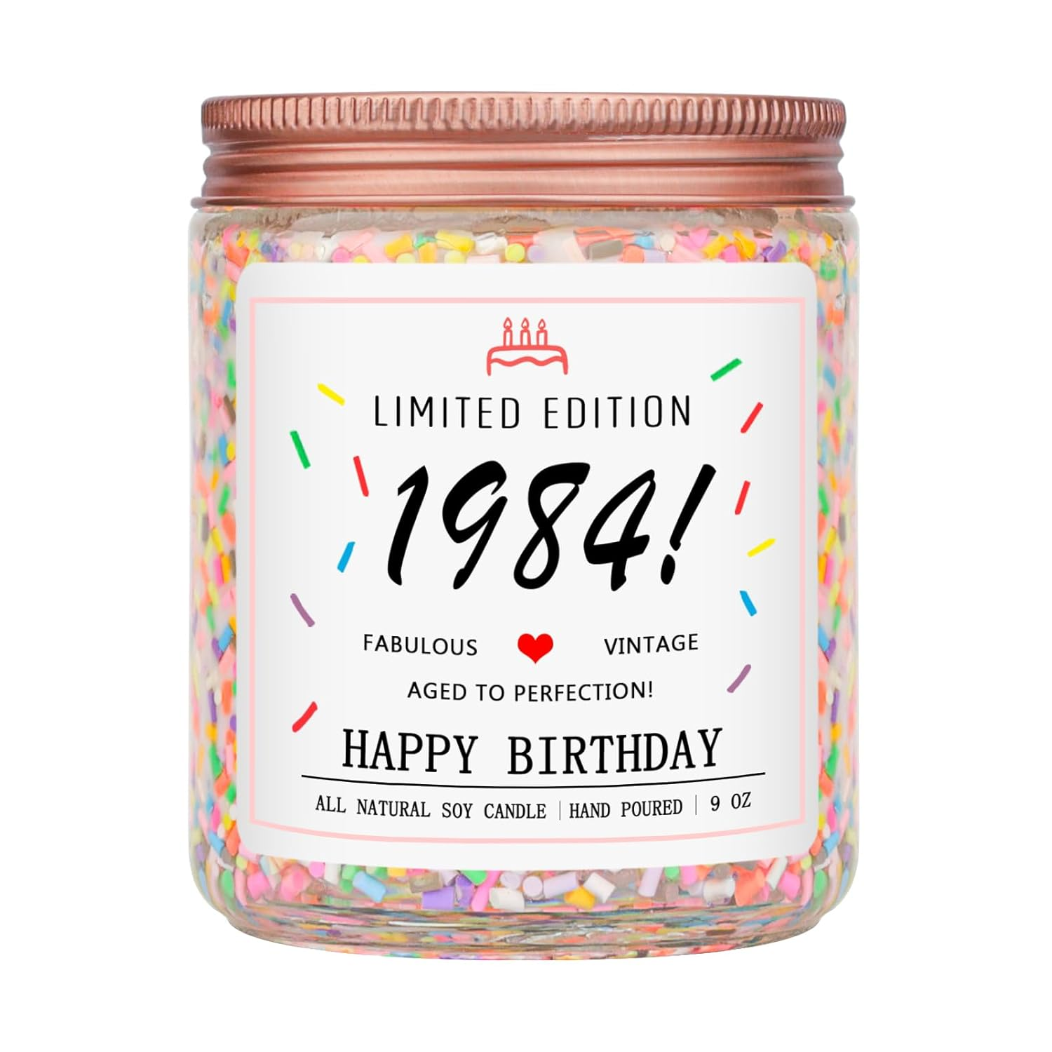 Unique 40th Birthday Gifts for Women Born in 1984 with Personalized Candles