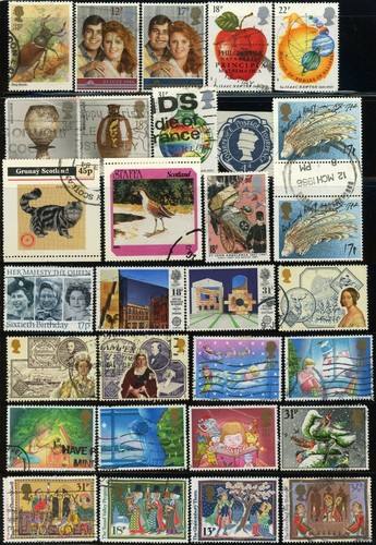 Más de 350 colecciones de estampillas postales de Gran Bretaña 1977-1987 usadas - Imagen 11 de 11