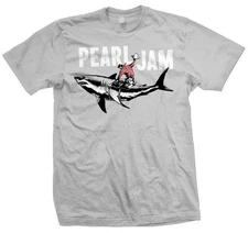 PEARL JAM T-Shirt Shark Cowboy Brand New Official 