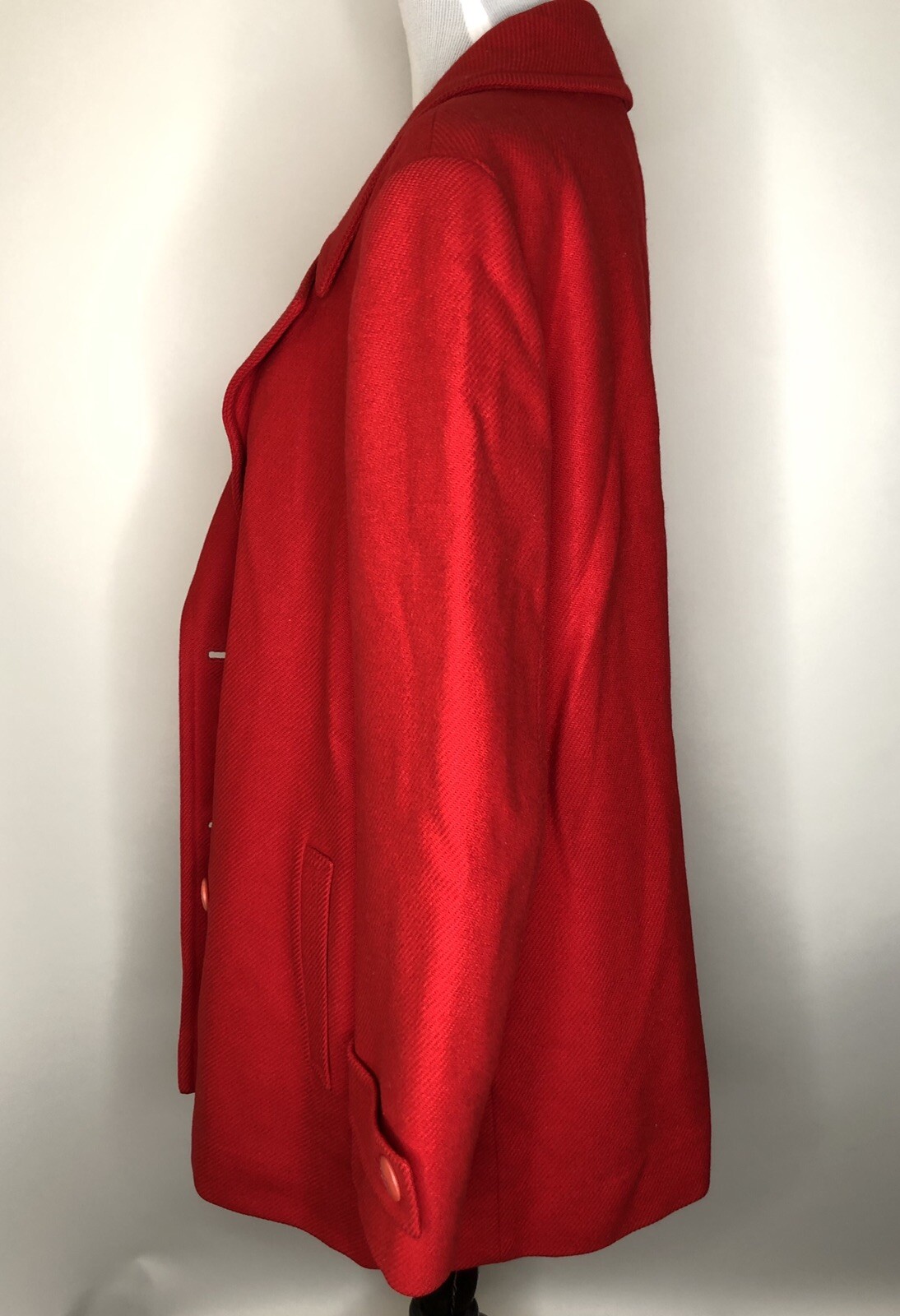 1950s Pendleton Wool Double Breasted Crop Red VTG… - image 4