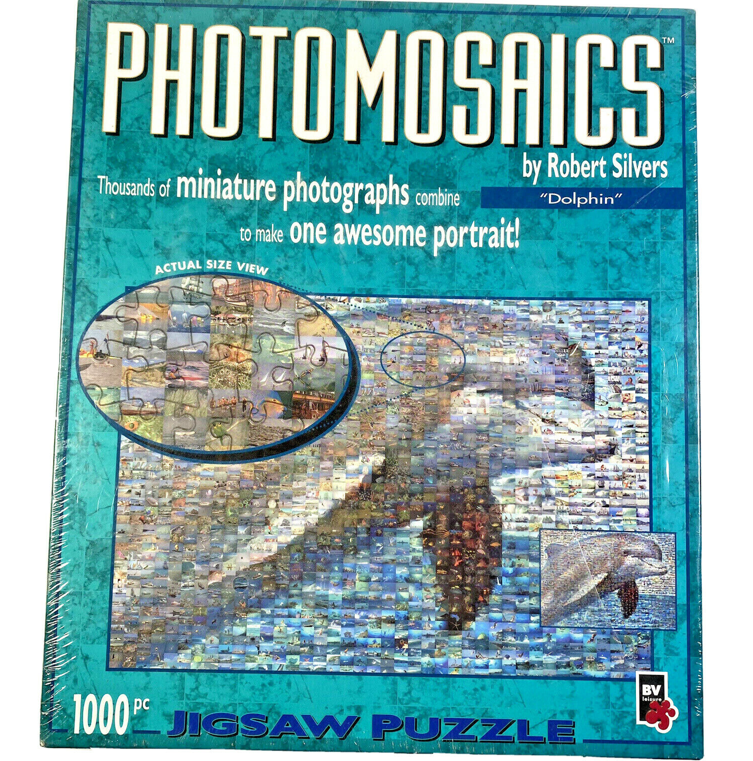 Dolphin 1000 Piece Jigsaw Puzzle Photomosaics Digital Art BV Leisure New Sealed