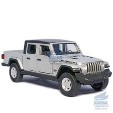 Camioneta pickup Jeep Wrangler Gladiator modelo 1:32 diecast vehículo de juguete plateado