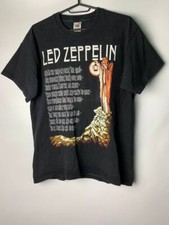 Led Zeppelin Vtg 90's Rock Band Black Short Sleeve Unisex Tshirt Reprint KH12903