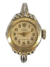 VINTAGE SWISS LADIES BULER GOLD PLATED WATCH BFG 925 17 JEWEL MOVEMENT