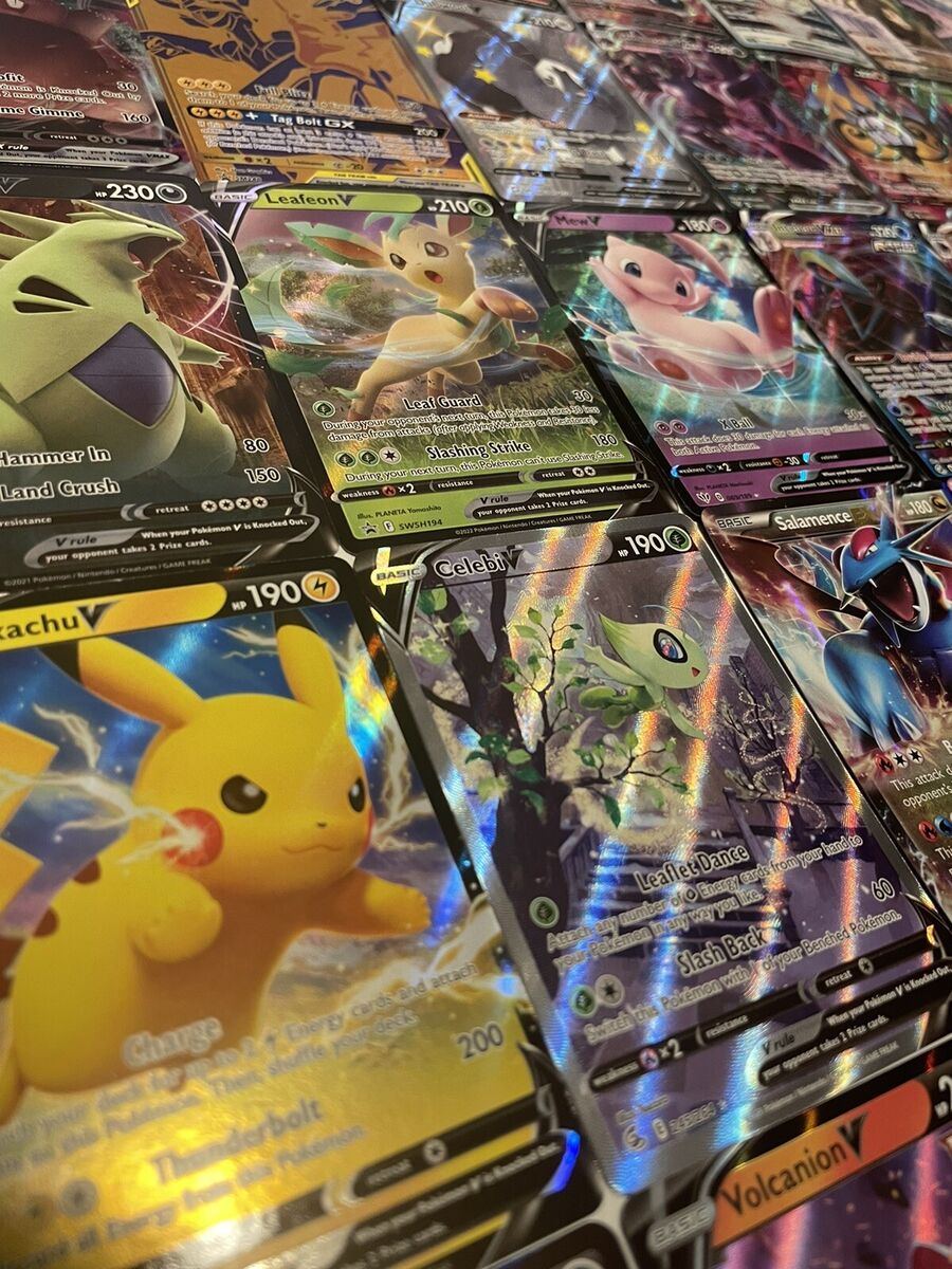 Pokemon Card Lot of 30 Cards - GX EX VMax V or Mega with Pokemon Card Lot of 30 Cards - GX EX VMax V or Mega with