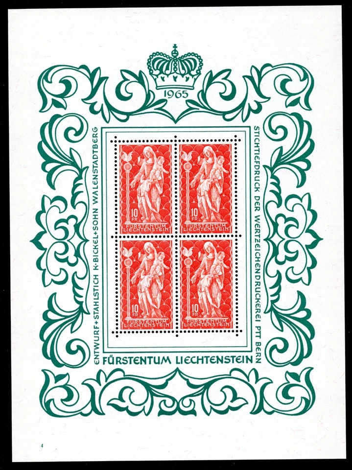 LIECHTENSTEIN 1961 - 1969 年 25 张全页 20 张以上 4 张全新邮票 — 第 2/4 张图片