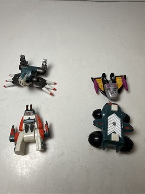 Z-Bots Micro Machine Figurines Galoob Lot Of 4 Figures Vintage 90 s Zbots Toys