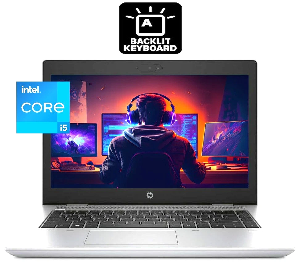 HP ProBook Intel Core i5 8th Gen. PC Laptops & Netbooks 256 GB SSD