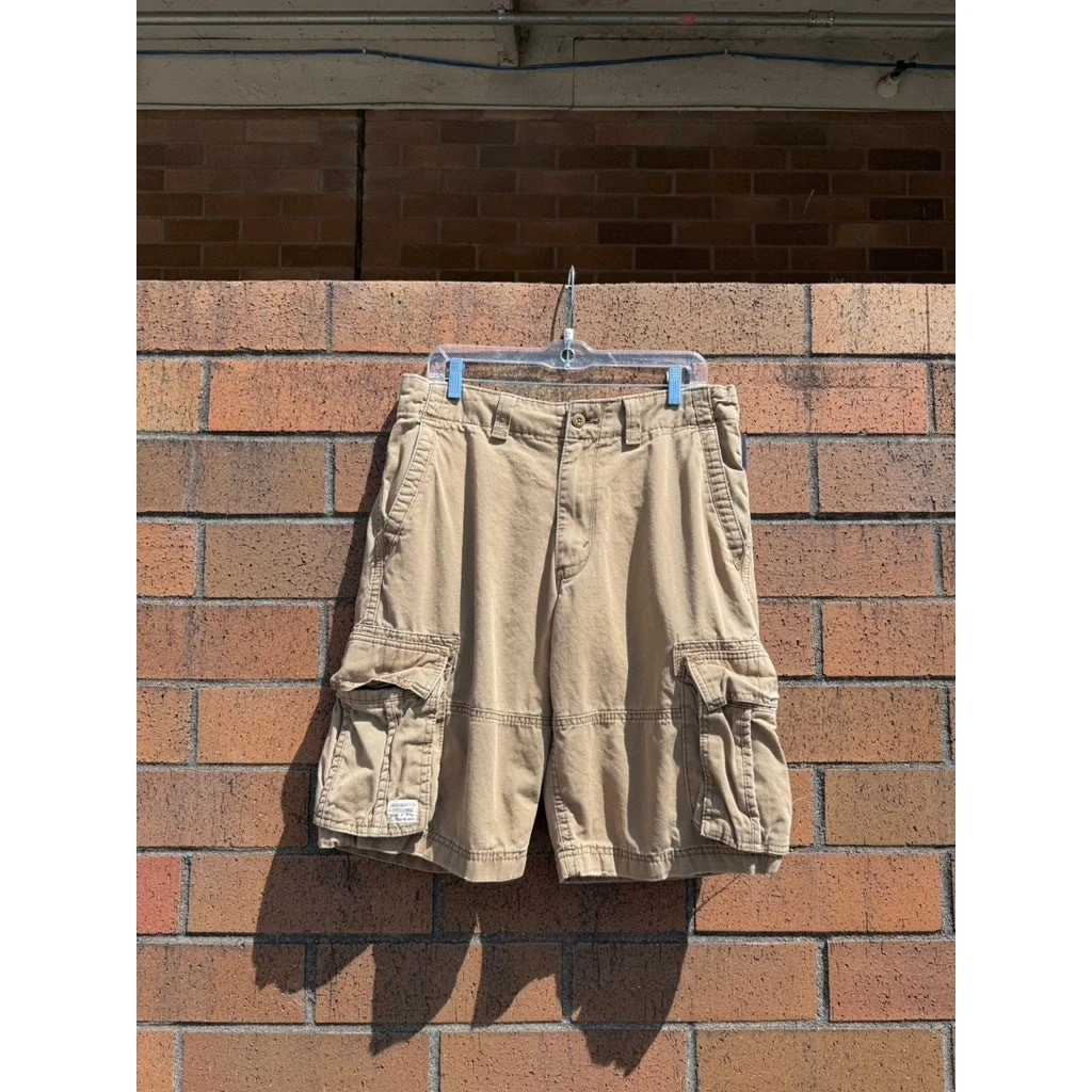 Size 32 - 2010 Levi's Signature Authentics Vintage Tan Cargo Shorts Red Tab