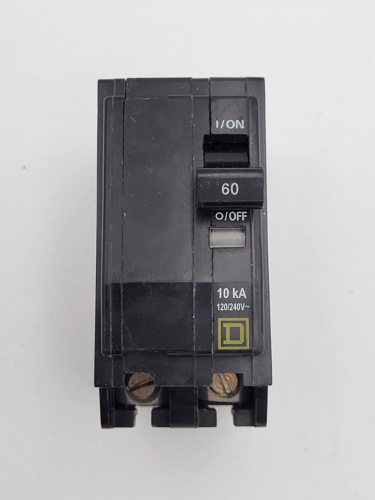 Square D QO260 60 A 2-Pole Plug-On 120/240V Circuit Breaker Type QO USED