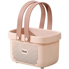 JiatuA Plastic Storage Basket w/ Handle Portable Shower Caddy Tote Organizer Bin