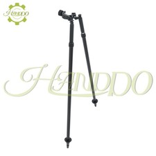Black Bipod Surveying, Aluminum Thumb Release Bipod For Total Station GPS GNSS