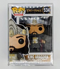 Funko Pop! Lord of the Rings King Aragorn #534 Barnes Noble Exclusive Protector