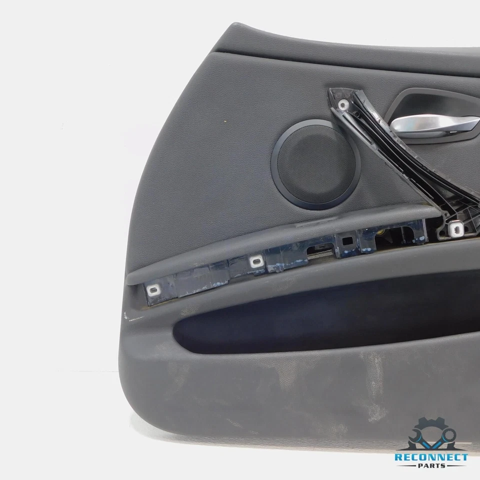 06-12 BMW 328i 335i M3 E90 Puerta Delantera Derecha Interior Panel Cubierta Negro OEM Foto 3 de 4
