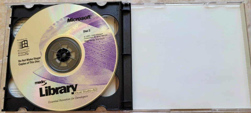 Vintage CD - Microsoft Visual Studio 6.0 by MSDN Library - Image 4 of 4