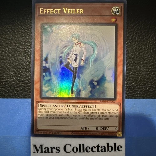 Yugioh Effect Veiler RA01-EN003 Ultra Rare 1st Ed NM
