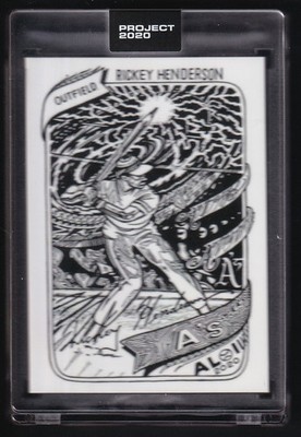 Topps Project 2020 - #104 Rickey Henderson by JK5