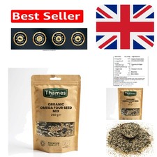 Organic Omega Four Seed Mix - 250g | Raw  Blend of Pumpkin, Sunflower, & More 55.96 per kilo