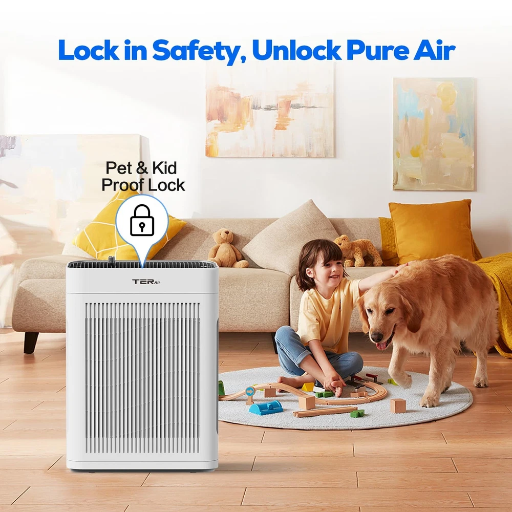Large Room Air Purifier for Home Up to 3000 Sq Ft with Washable Filter