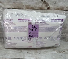 ENCORE Latex TEXTURED Surgical Gloves Sterile *22 Pair* Size: 6 *See Dates*