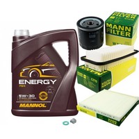 Mann Inspektionspaket 5L Mannol Energy 5W-30 FüR Toyota Yaris 1.4 D-4D