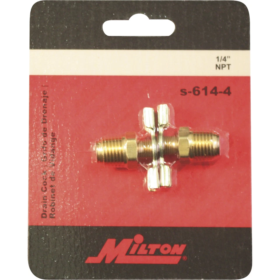 Milton 1/4 pulgada. Cola de drenaje NPT, paquete de 2, modelo # S-614-4 Foto 3 de 4