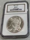 1881 S Morgan Dollar MS 64 NGC Silver Uncirculated $1 Coin Blast White
