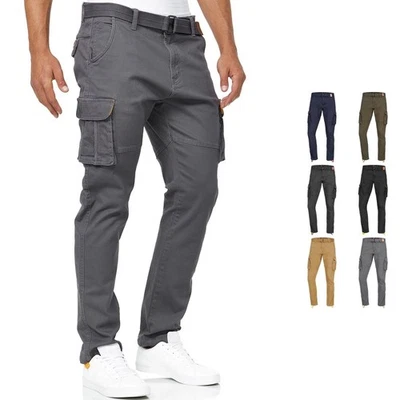 Pantalon cargo Indicode pour hommes pantalon de mathématiques pour hommes... - Photo 1/3