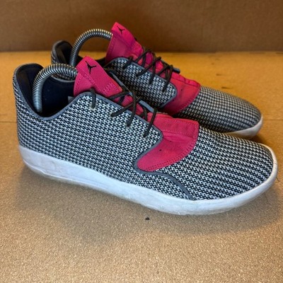 Jordan Eclipse Black White Pink Woven Kids Sneakers 724356-017 Size 8Y