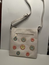 Mellow World Piper 3D Floral Vegan Leather Crossbody, Zip Close Adj Strap, 10x10