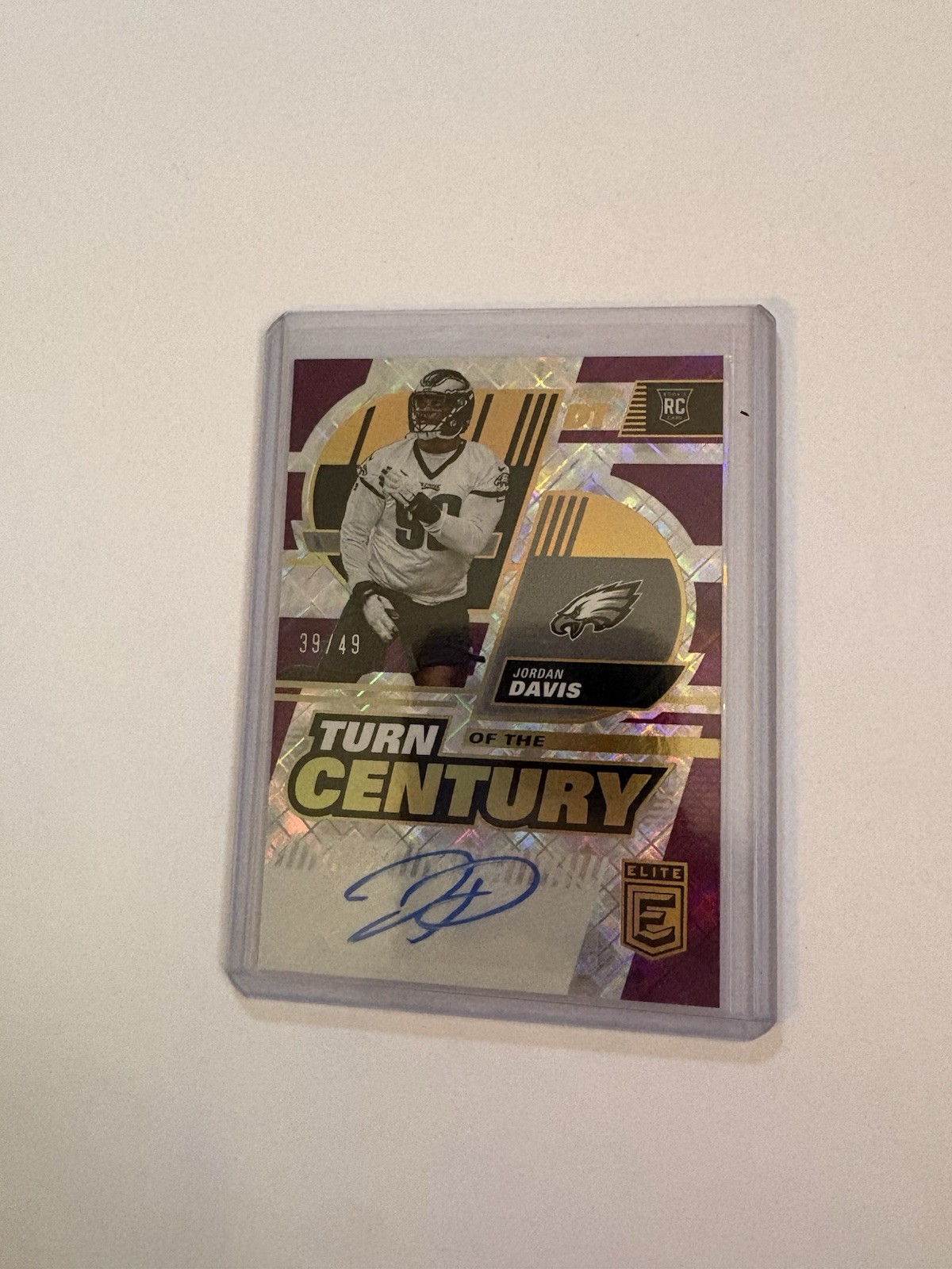 Jordan Davis Panini Donruss Elite Turn of the Century Autographs #TC71 Base
