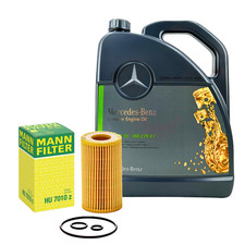 MERCEDES MOTORÖL 5W30 MB 229.51 5 LITER MIT MANN ÖLFILTER HU 7010 z MERCEDES MOTORÖL 5W30 MB 229.51 5 LITER MIT MANN ÖLFILTER HU 7010 z