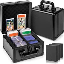 Trading Card Storage Box, Graded Card Case, Top Loader Storage Cases with Loc...