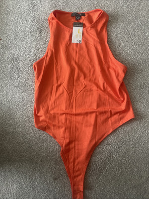 Primark Orange Lycra Body Vest Top - BNWT