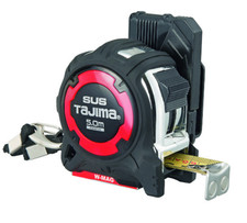TAJIMA G-S Tape Measure 5m/25mm Double Magnet Stainless Japan GASFGSLWM25-50