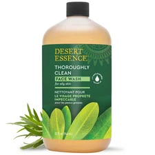 Thoroughly Clean Face Wash with Tea Tree Oil, Castile Soap and Coconut Oil - Org