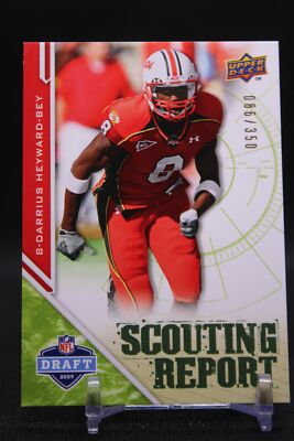 Darrius Heyward-Bey #213 2009 Upper Deck Draft Edition Green Maryland SN/350
