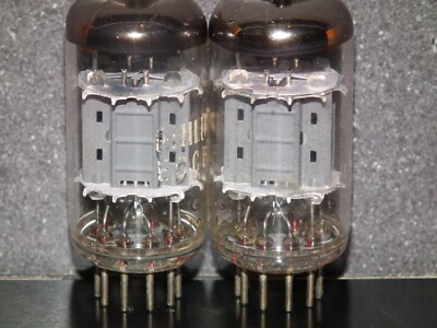 one pair Lorenz 12AU7 ECC82 tubes made in Holland by Philips