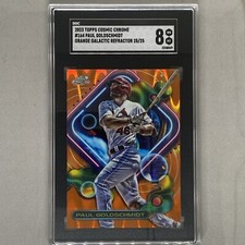 2023 Topps Chrome Cosmic Paul Goldschmidt Orange Galactic 25/25 Cardinals SSP🔥