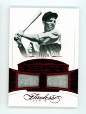 2017 Panini Flawless Tommy Henrich #MGD-TH Game Used Dual Jersey /20