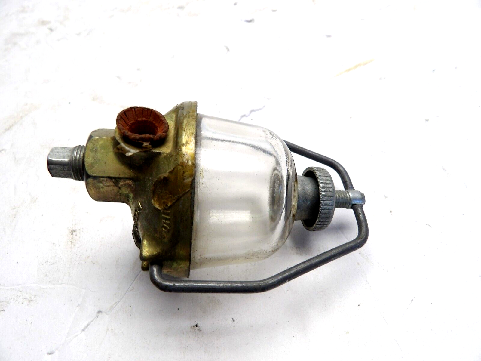 NOS Tillotson Glass Bowl Fuel Gas Filter 1/8" PT Under tankInline