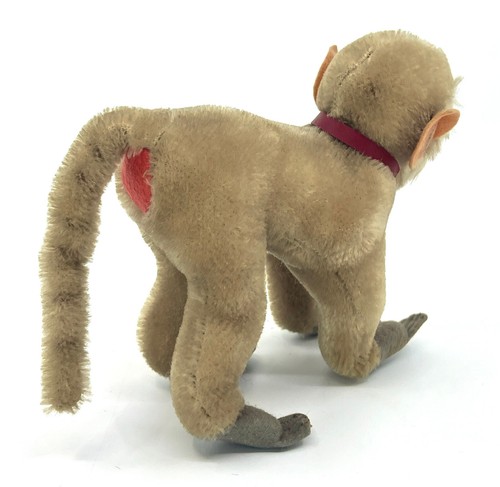 Steiff Coco Baboon Monkey 1960s Red Bum 14cm 5.5in Mohair Vintage no ID - Picture 6 of 12