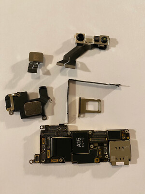 Apple iPhone 13 pro 128GB Gold Unlocked logic board A2483 Read no baseband