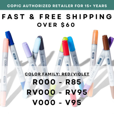 R000-R85 RV00-RV95 V000-V95 * COPIC Ciao Marker - U.S. Authorized Retailer